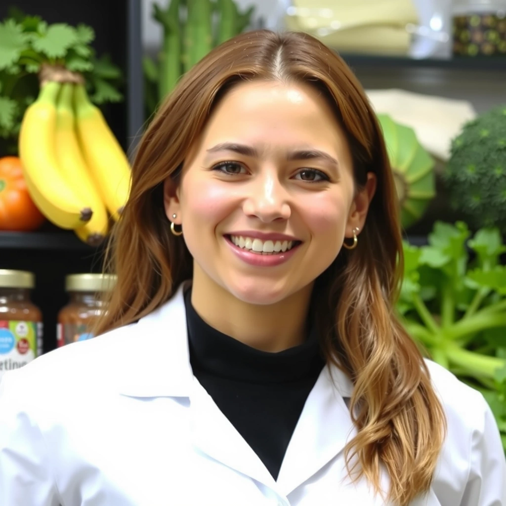 Retrato de una nutricionista sonriente